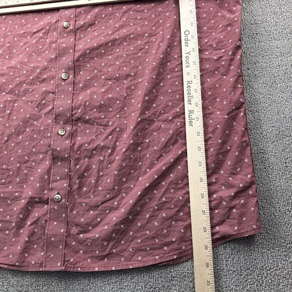 Travis Mathew Shirt Adult 2XL XXL Red Button Up Short Sleeve Golf Casual Men's - Picture 12 of 14